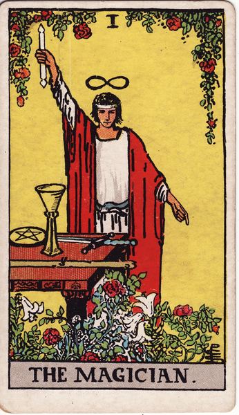 Tarotkarte Der Magier aus dem Rider-Waite-Tarot