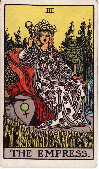 Tarotkarte Die Herrscherin aus dem Rider-Waite-Tarot