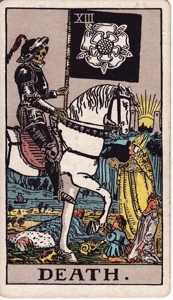 Tarotkarte Der Tod aus dem Rider-Waite-Tarot