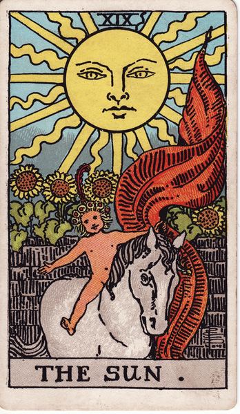 Tarotkarte Die Sonne aus dem Rider-Waite-Tarot