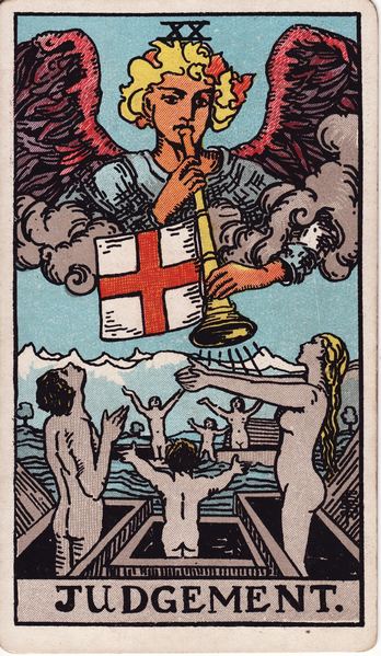 Tarotkarte Das Gericht aus dem Rider-Waite-Tarot
