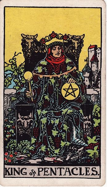 Tarotkarte König der Münzen
